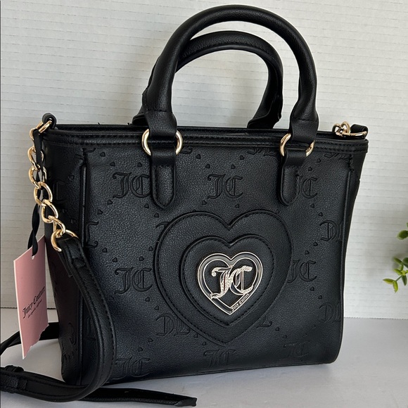 Black Heart-Embellished Women's Bag - Picture 1 of 17